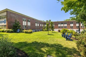 Courtyard with green space